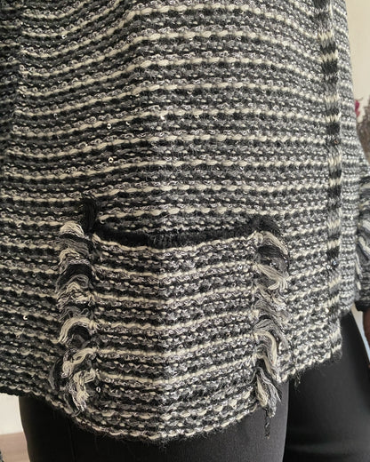 Cardigan effetto stuola art.L129YB FALEX Lola di Sandro ferrone
