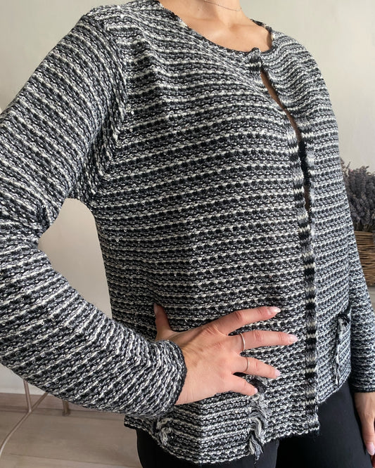 Cardigan effetto stuola art.L129YB FALEX Lola di Sandro ferrone