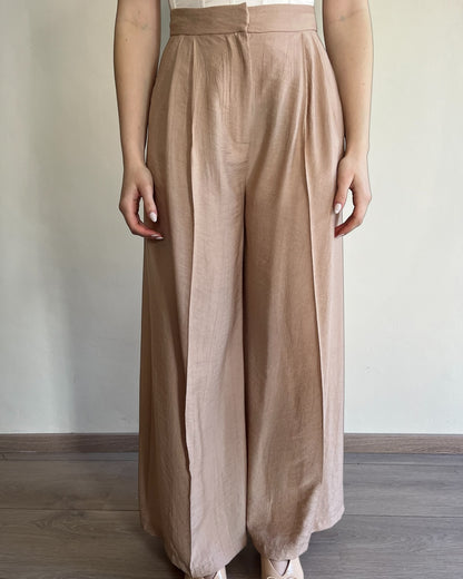 Tailleur effetto stropicciato con cintura IMPERIAL