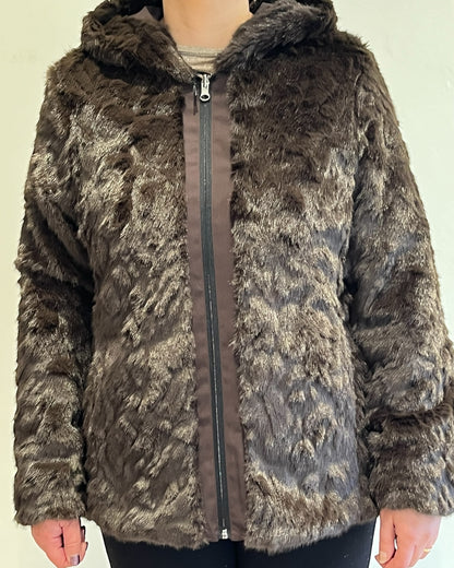 Giacca double-face con ecopelliccia art. ANTONELLA METEORE