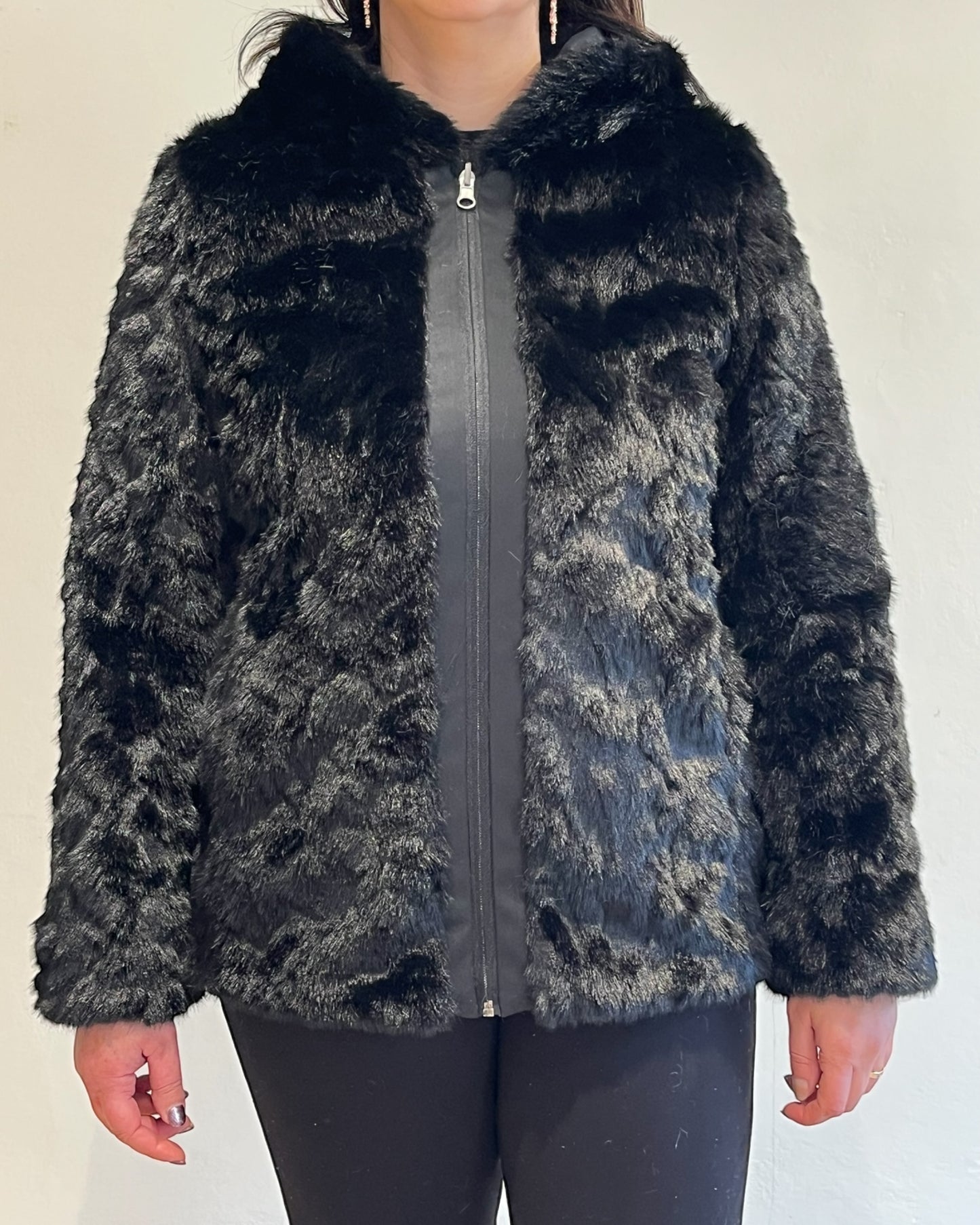 Giacca double-face con ecopelliccia art. ANTONELLA METEORE