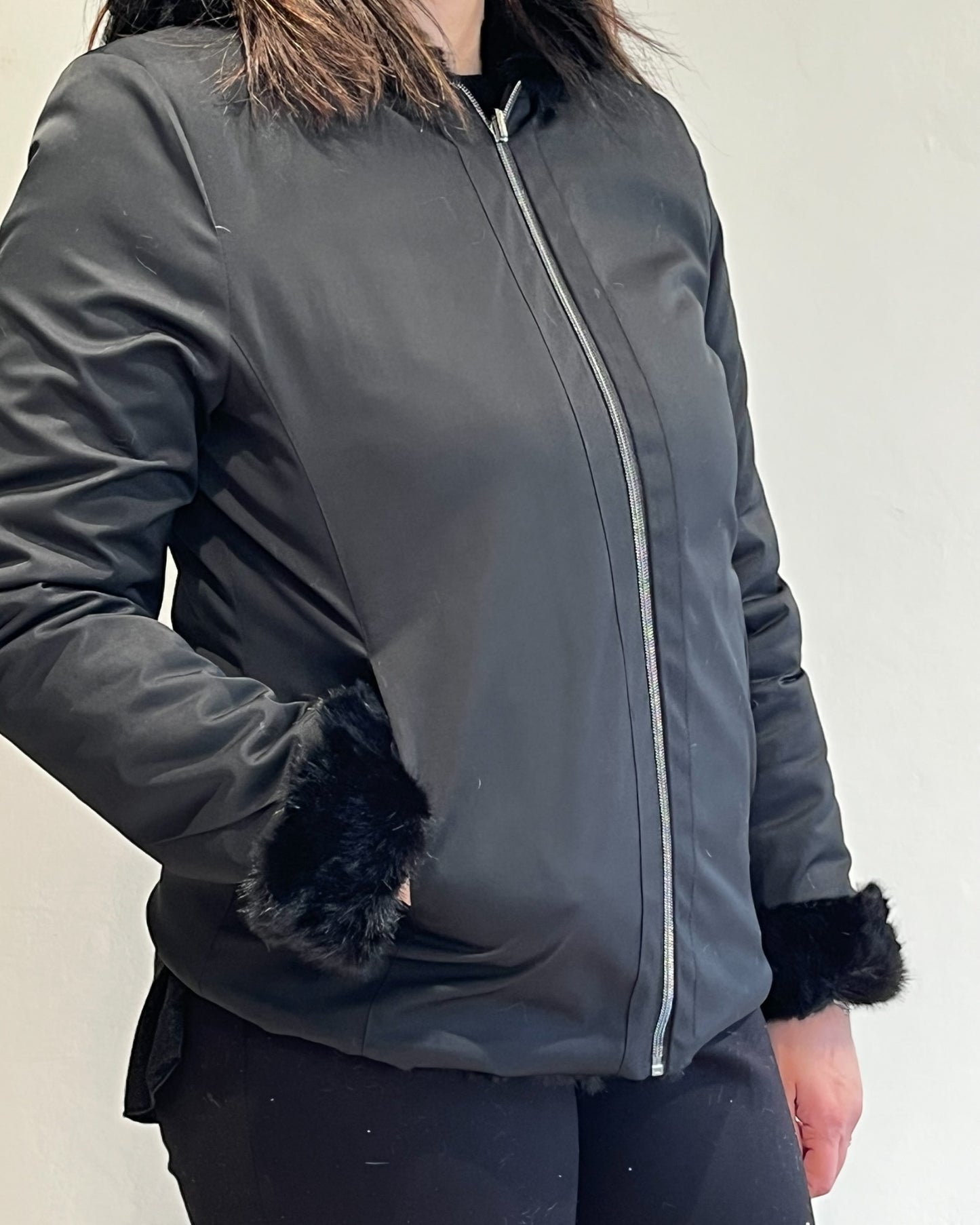 Giacca double-face con ecopelliccia art. ANTONELLA METEORE