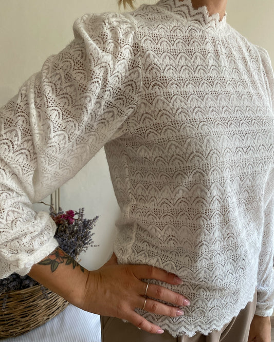 Maglia in pizzo con mezzo collo art.78405 Wendy ARTLOVE