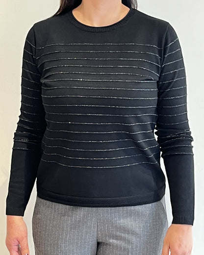 Maglia girocollo rigata lurex art. 331 GAIA B