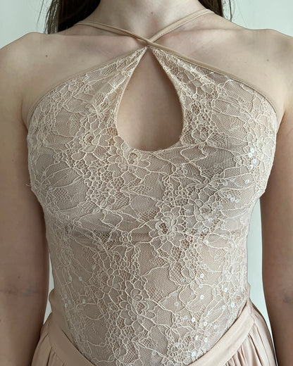 Top pizzo con scollatura a goccia art. RJC3LIW IMPERIAL