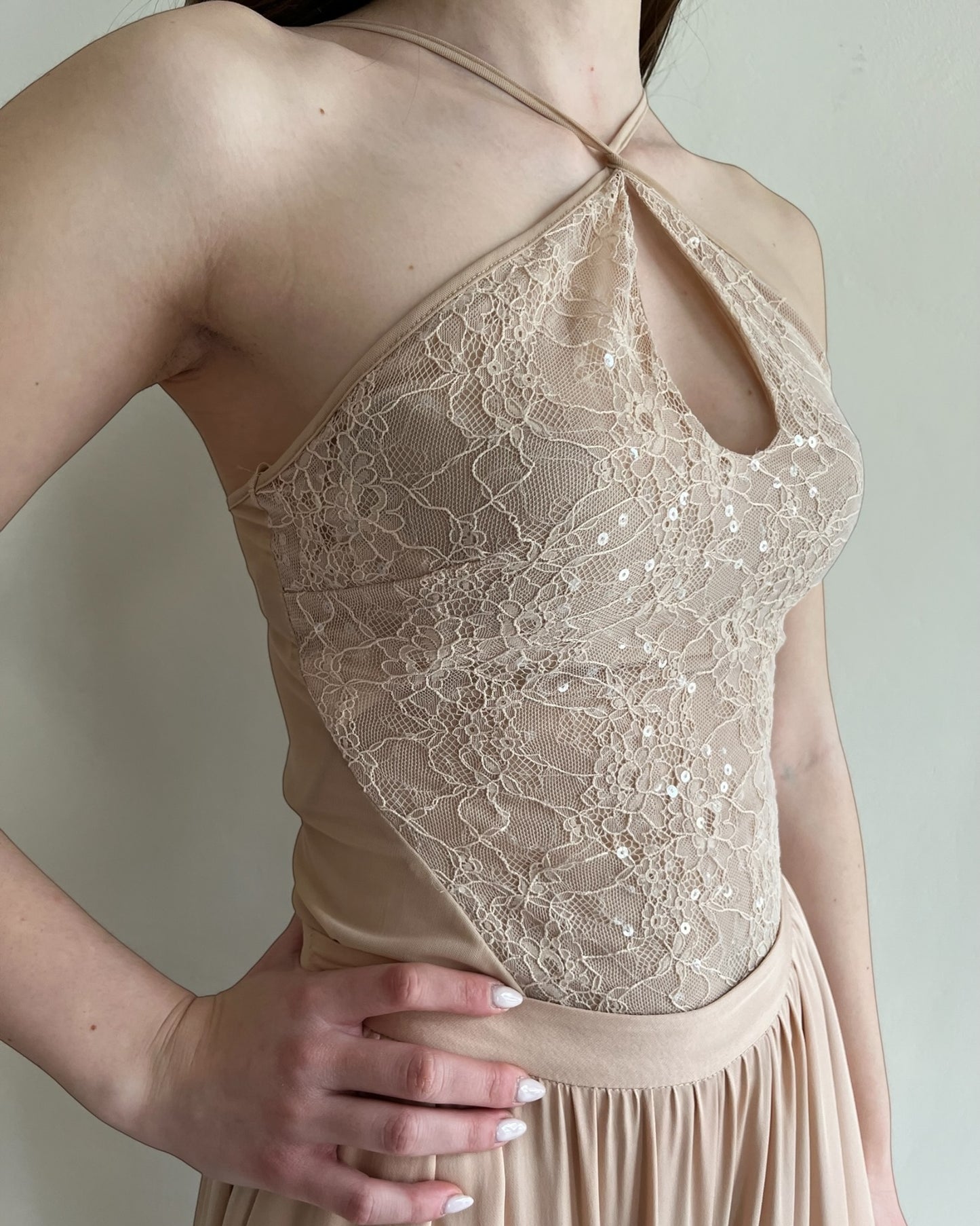 Top pizzo con scollatura a goccia art. RJC3LIW IMPERIAL