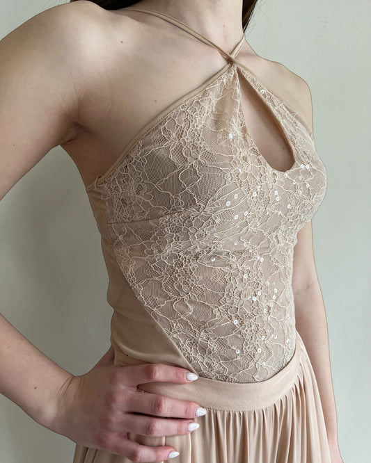 Top pizzo con scollatura a goccia art. RJC3LIW IMPERIAL