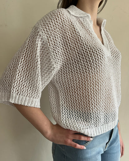 Polo scollo V traforata minilurex art. SP9PA13 KINGKONG