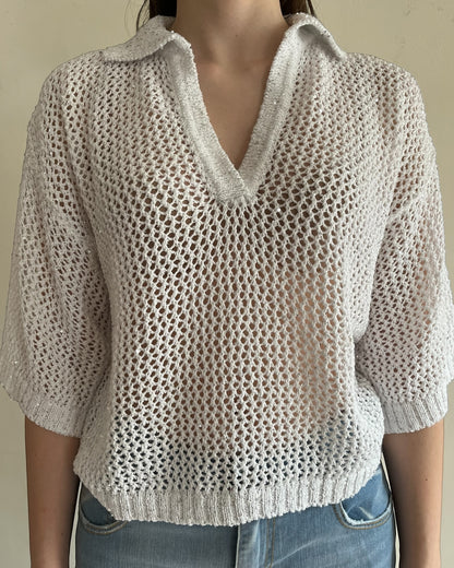 Polo scollo V traforata minilurex art. SP9PA13 KINGKONG