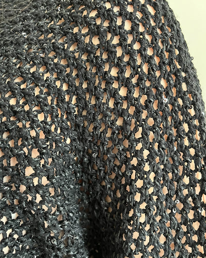 Maglia traforata con mini paillettes art. SP8PA15 KINGKONG