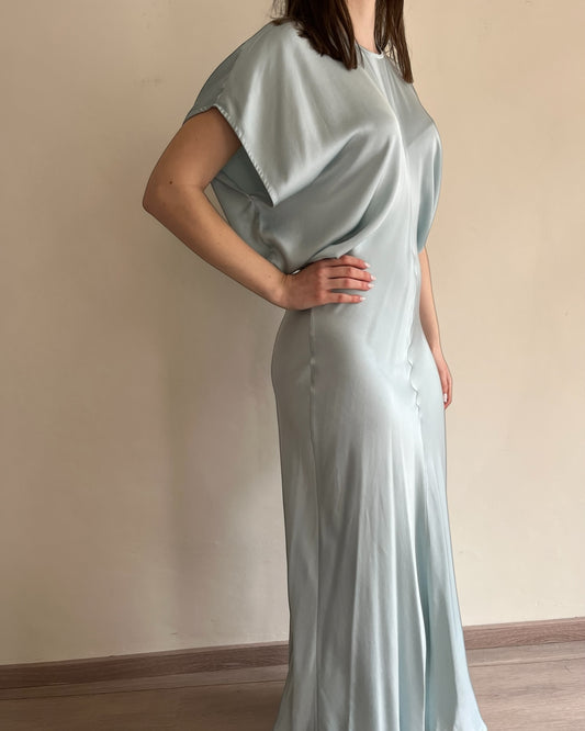 Abito in raso maniche pipistrello art. SP8AR51 KINGKONG