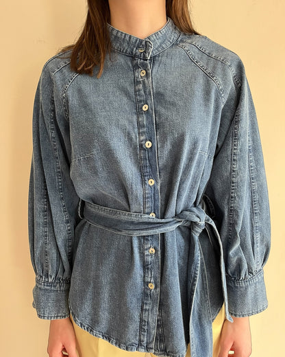 Camicia jeans con cintura art. C881A102 DIXIE