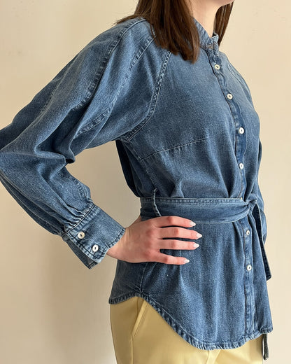 Camicia jeans con cintura art. C881A102 DIXIE