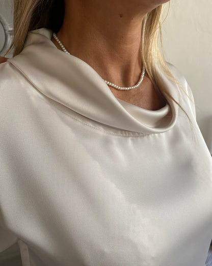 Blusa con collo ciambella art. L24YBF VERBENA LOLA by SANDRO FERRONE