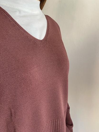 Maglia scollo V con spacchetto laterale art. S9XBF PARIS SANDRO FERRONE