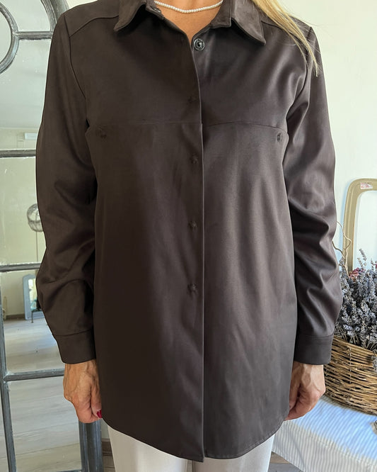 Camicia in eco daino art. L24YBF BIETOLA Lola by Sandro FERRONE