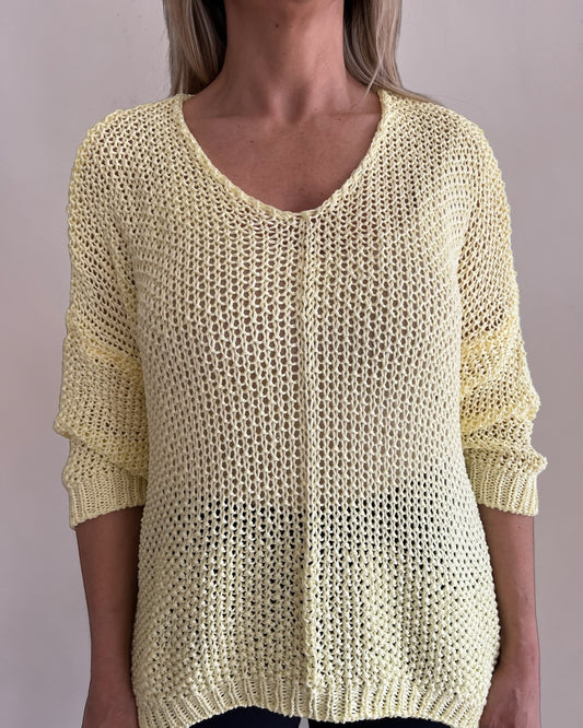 Maglia fettuccia scollo V art. P26IL405 DEJAVU