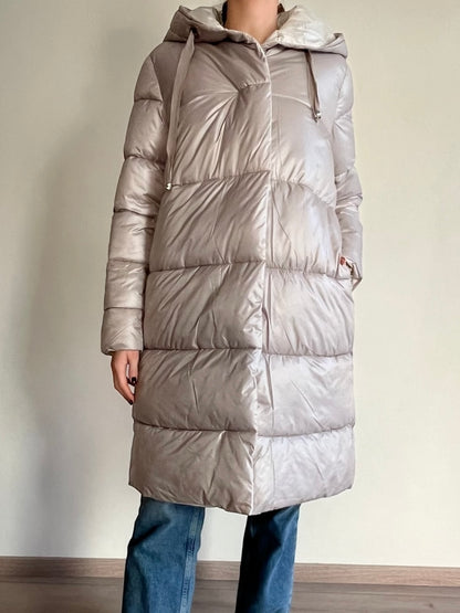 Piumino lungo con cappuccio reversibile art. S130YBEY39206 Lola by SANDRO FERRONE