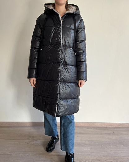 Piumino lungo con cappuccio reversibile art. S130YBEY39206 Lola by SANDRO FERRONE