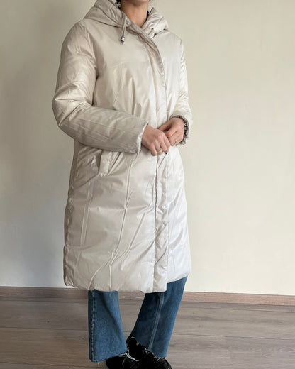 Piumino lungo con cappuccio reversibile art. S130YBEY39206 Lola by SANDRO FERRONE