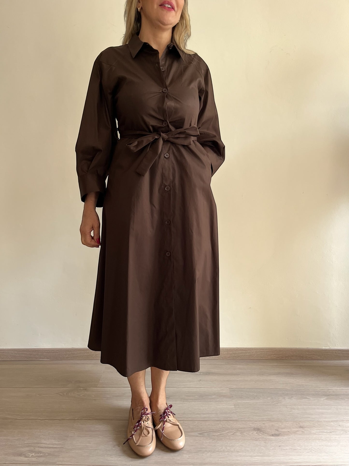 Abito in tela di cotone art. S15XBF BIANCA SANDRO FERRONE