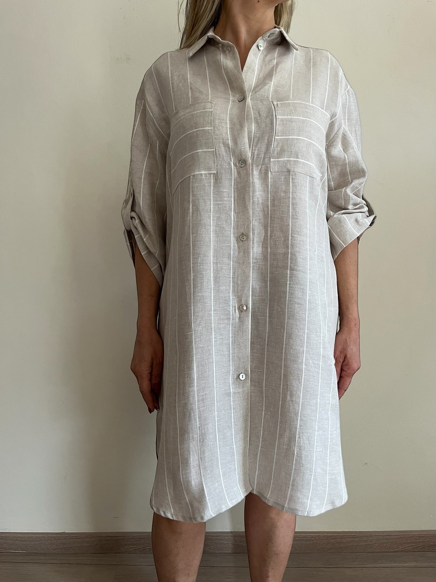 Chemisier e mezza manica righe art. RIVIERA CENTOLINO