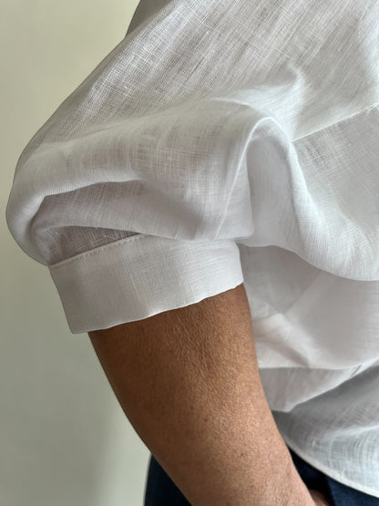 Camicia cropped con arriccio art. REGINA CENTOLINO