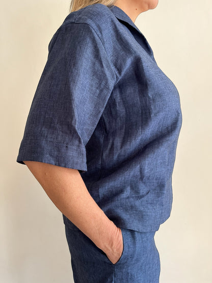 Blusa con colletto art. CARINA CENTOLINO