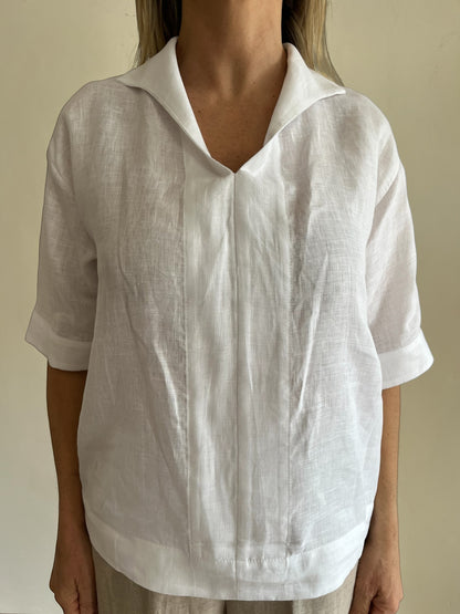 Blusa con colletto art. CARINA CENTOLINO