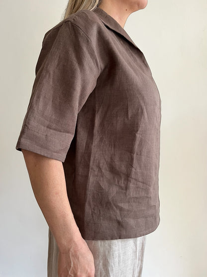 Blusa con colletto art. CARINA CENTOLINO