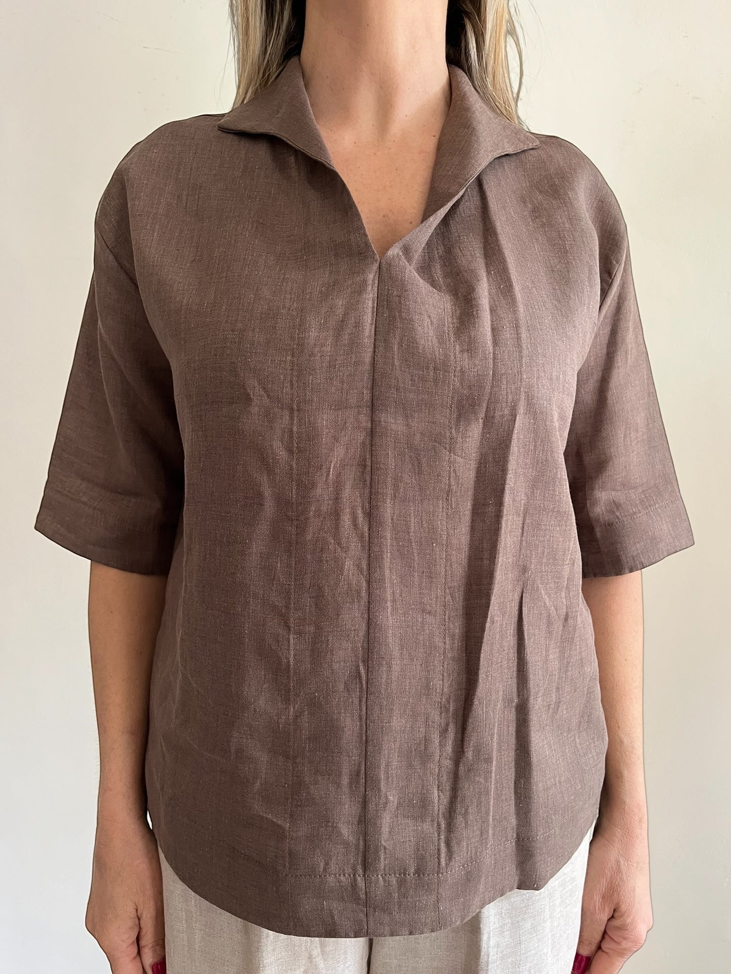 Blusa con colletto art. CARINA CENTOLINO