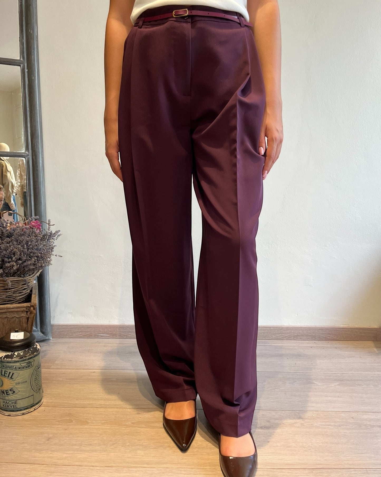 Pantalone con pences e cintura art. P6A1KIC IMPERIAL