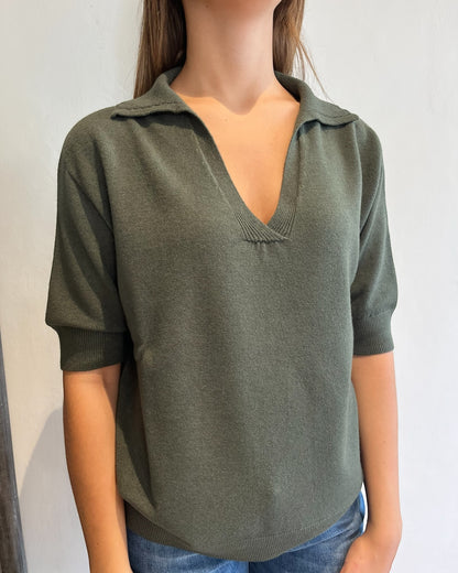 Polo manica corta in viscosa art.520911 CHEAP&CHIC