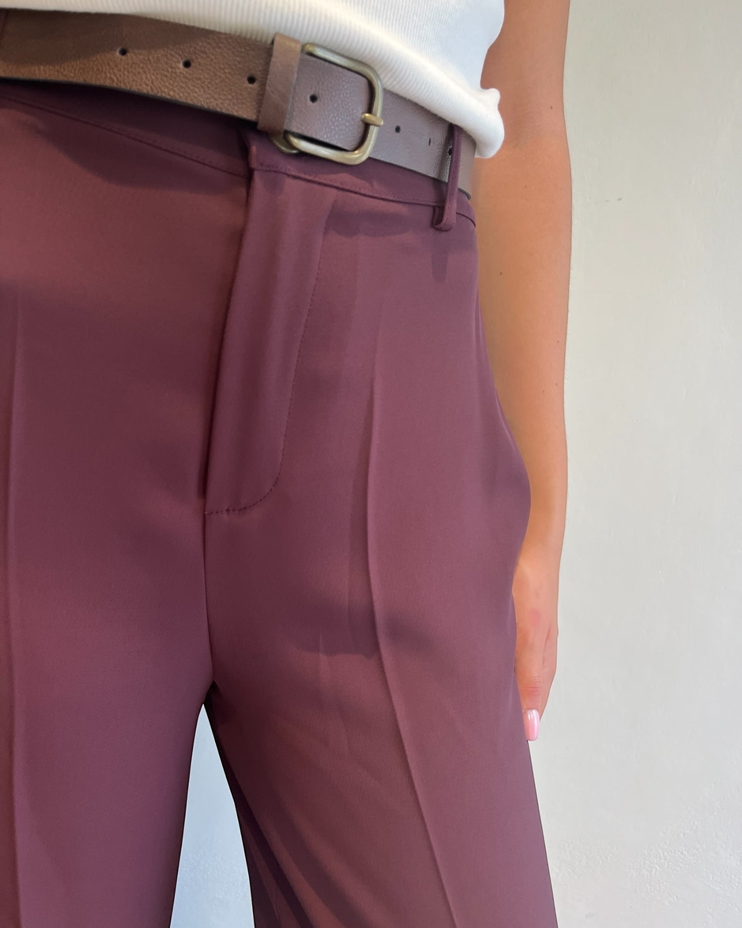 Pantalone palazzo con cintura art. AI254065 MOTEL