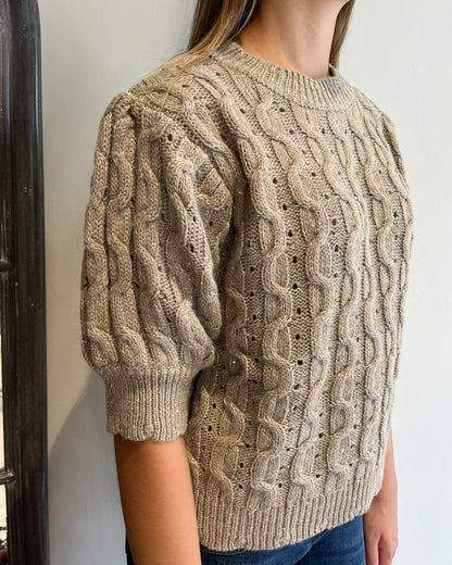 Maglia trecce lurex manica corta art. D80172 MOTEL