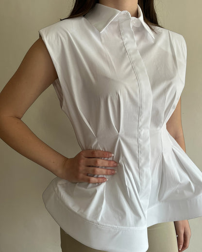 Camicia con peplo art.26C4559 TENSIONE IN