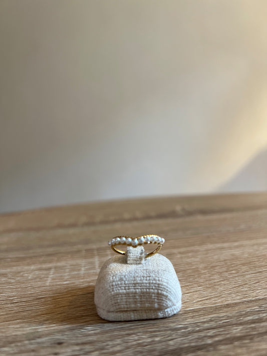 Anello con Perle a Corona