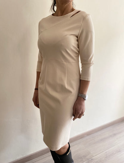 Abito manica lunga taglio spalla art. FRV0004  DOPPIOSENSO