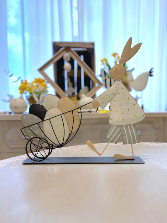 Coniglio decorativo in metallo BADEN