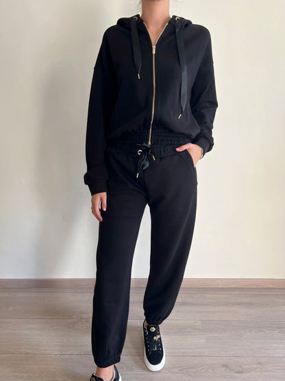 Felpa tuta con cappuccio e cerniera 24054 LUIGIA BUFO