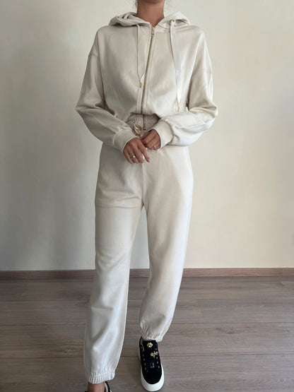 Felpa tuta con cappuccio e cerniera 24054 LUIGIA BUFO