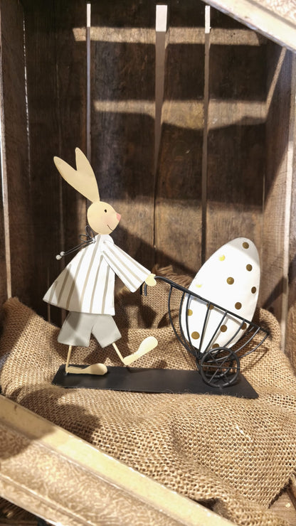 Coniglio decorativo in metallo BADEN