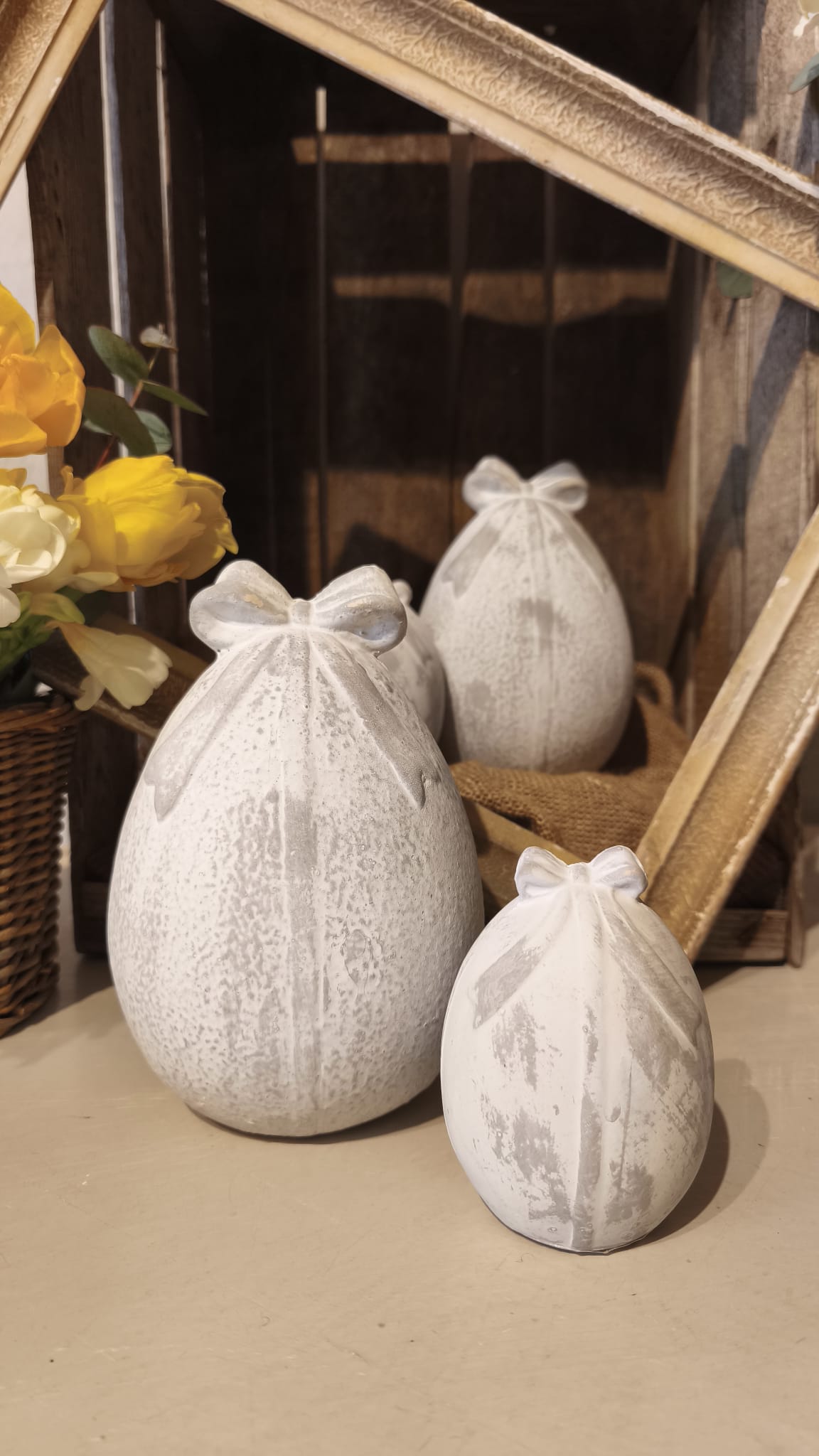 Uovo decorativo in metallo BADEN