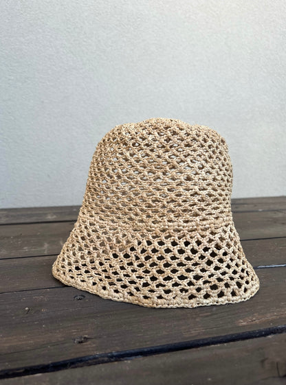Cappello in rafia naturale art NAURA LIMAIA
